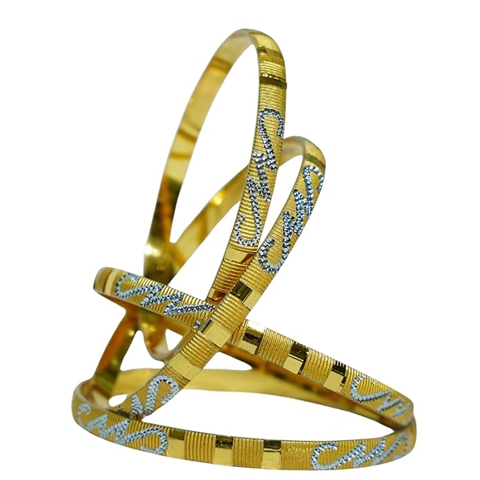 Two-Tone Heritage Bangle Set
