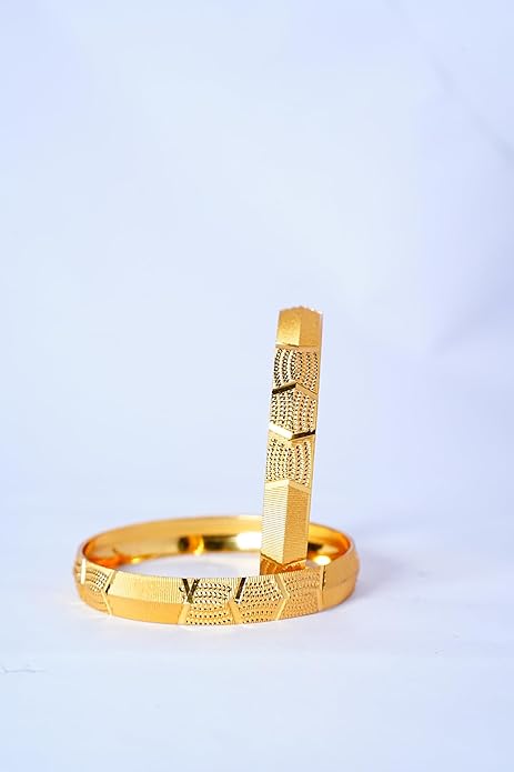 Lustrous Gold Kada Pair