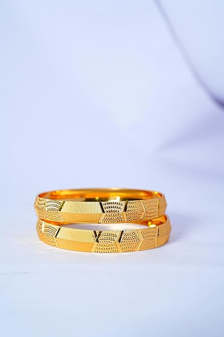 Lustrous Gold Kada Pair