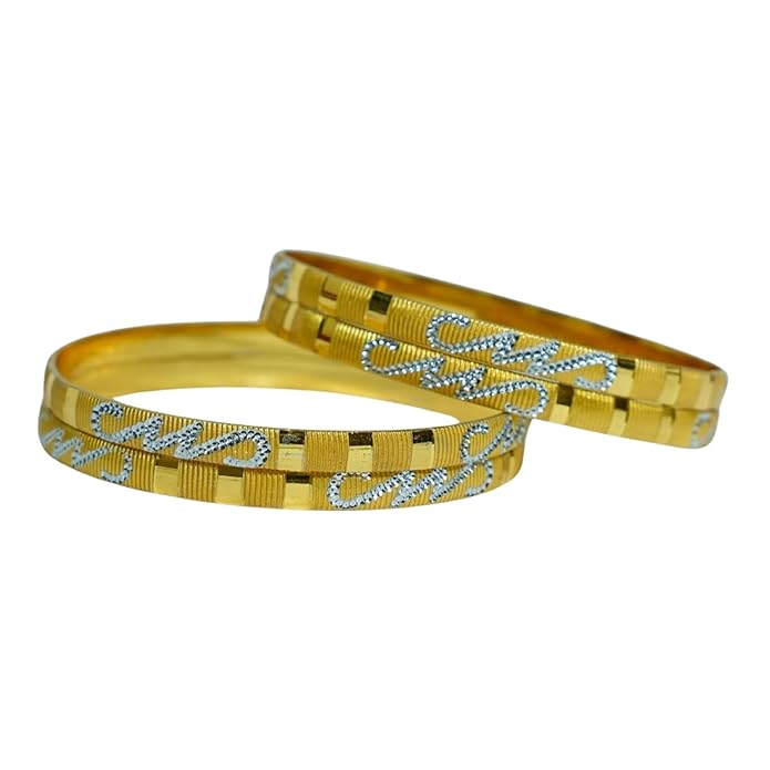 Two-Tone Heritage Bangle Set