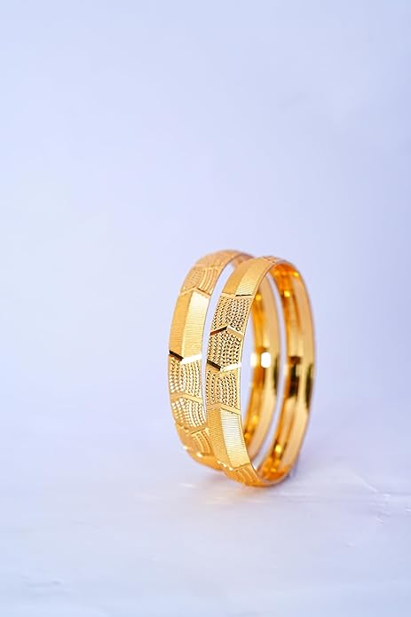 Lustrous Gold Kada Pair