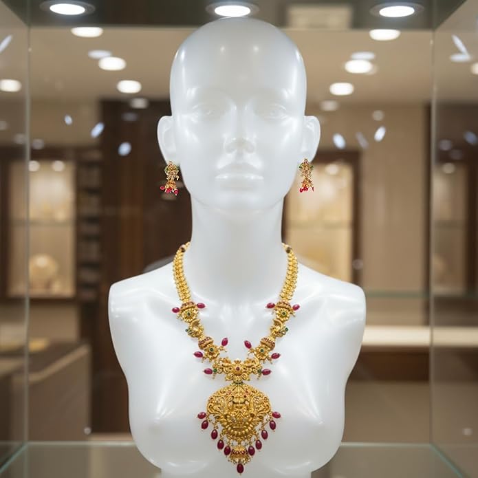 Bridal Ruby-Emerald Set