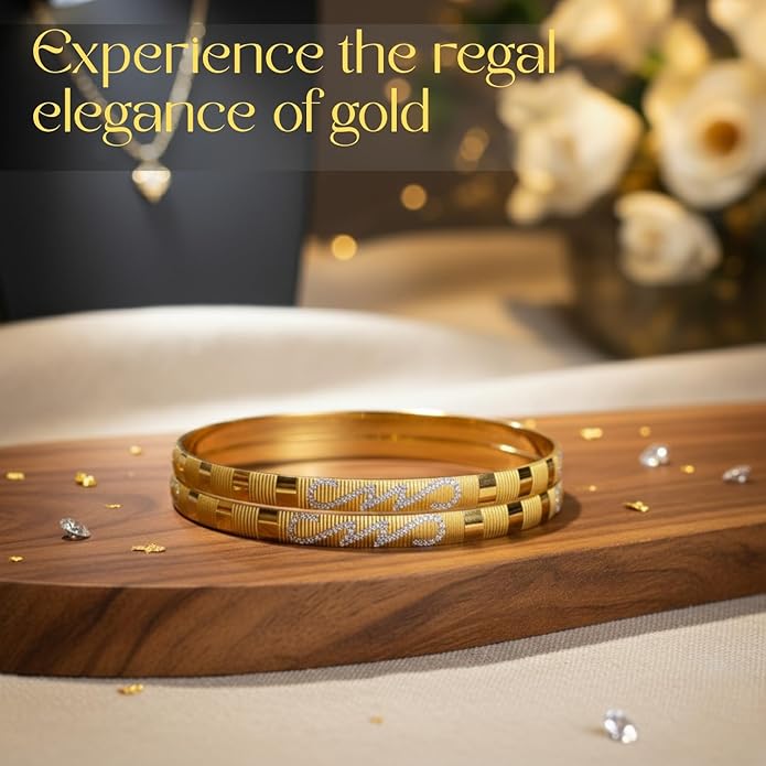Two-Tone Heritage Bangle Set